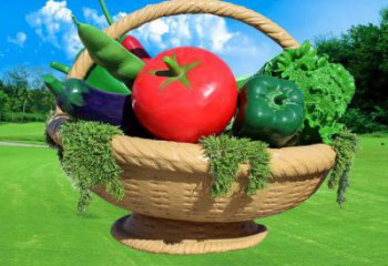 大型果籃雕塑 步行街宣傳雕塑 仿真擺件