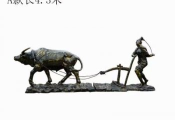 提供門口農(nóng)耕牛雕塑實(shí)景 售樓處仿真雕塑 彩繪小品