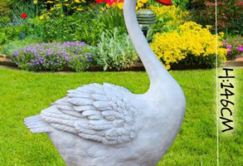 售樓處玻璃鋼天鵝雕塑 公園仿真雕塑 動物擺件