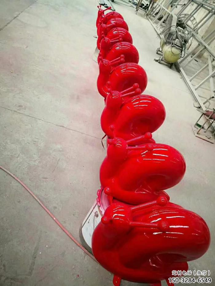 玻璃鋼蝸牛雕塑廠家 風景區彩繪雕塑 抽象擺件