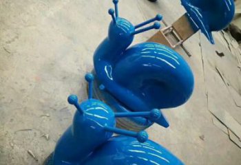 酒店玻璃鋼蝸牛雕塑 庭院仿真雕塑 彩繪小品