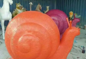 庭院玻璃鋼蝸牛雕塑廠家 城市古銅色雕塑 動物小品