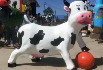 創意玻璃鋼小狗雕塑 步行街店門口雕塑 動物小品