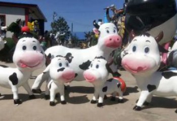 玻璃鋼小狗雕塑廠家 田間彩繪雕塑 仿真擺件