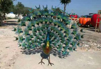 商業(yè)街不銹鋼孔雀雕塑 售樓處景觀雕塑 飛鳥擺件