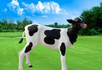 玻璃鋼奶牛雕塑廠家 風景區仿真雕塑 廣場小品