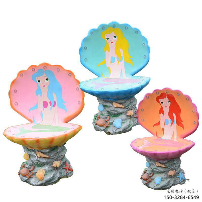 貝殼雕塑，玻璃鋼貝殼雕塑，海洋生物雕塑擺件 (10)