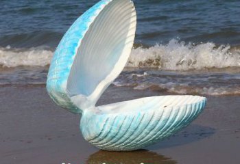 貝殼雕塑，玻璃鋼貝殼雕塑，海洋生物雕塑擺件 (6)