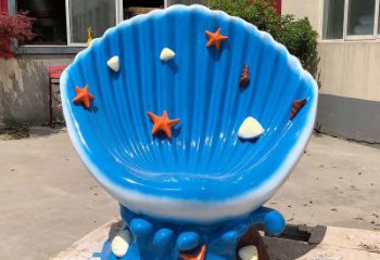 貝殼雕塑，玻璃鋼貝殼雕塑，海洋生物雕塑擺件 (7)