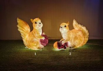 店門口玻璃鋼松鼠雕塑 創意景觀雕塑 仿真擺件