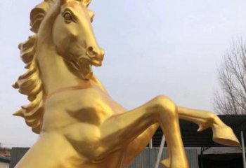 店門口銅駿馬雕塑 創(chuàng)意景觀雕塑 仿真擺件