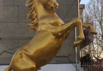 庭院銅駿馬雕塑廠家 城市古銅色雕塑 動(dòng)物小品