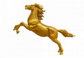 幾何駿馬雕塑 庭院仿真雕塑 彩繪擺件