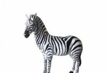 斑馬雕塑加工，仿真彩繪工藝，公園廣場街頭小品