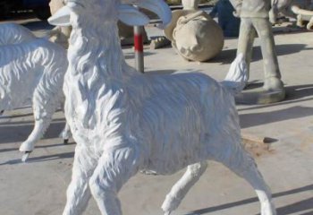 仿真山羊雕塑加工廠家 店門口園林雕塑 動物小品