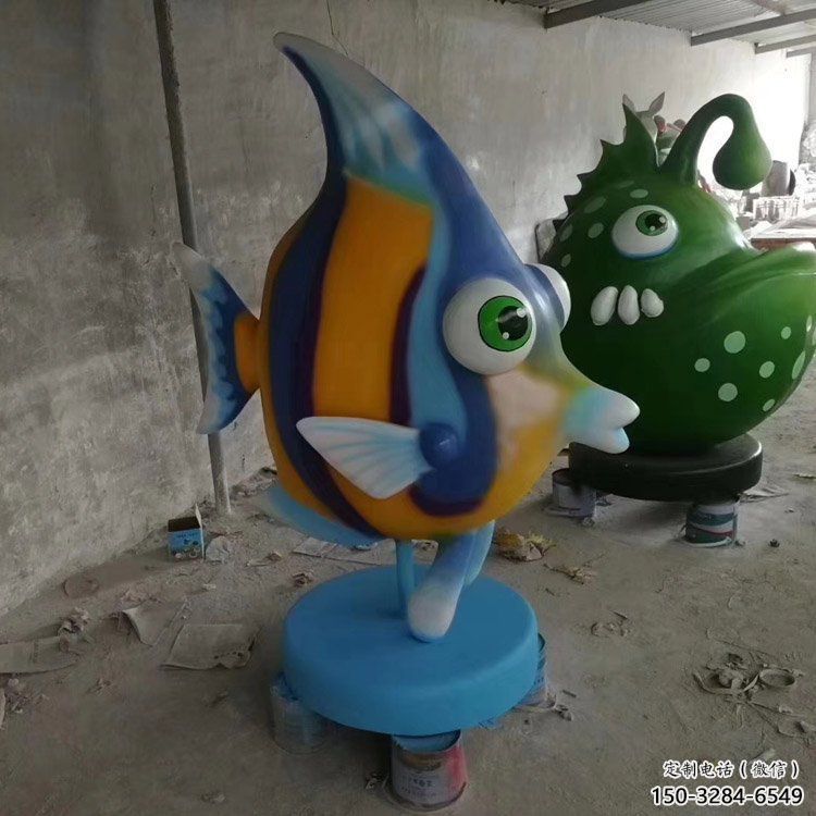 大型劍魚(yú)雕塑，戶(hù)外街頭雕塑，海洋生物雕塑