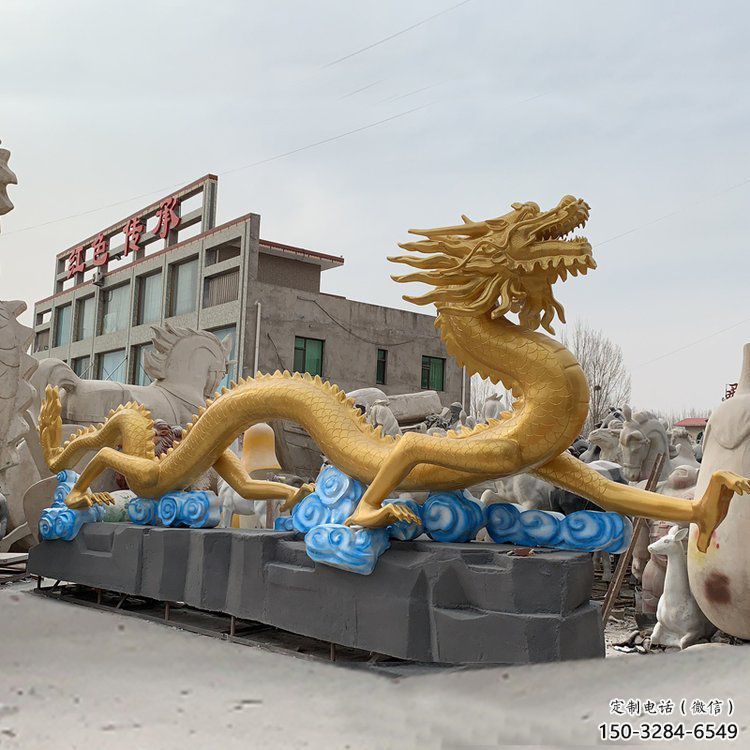 預定大型龍頭雕塑，鑄銅動物雕塑，房地產售樓處擺件