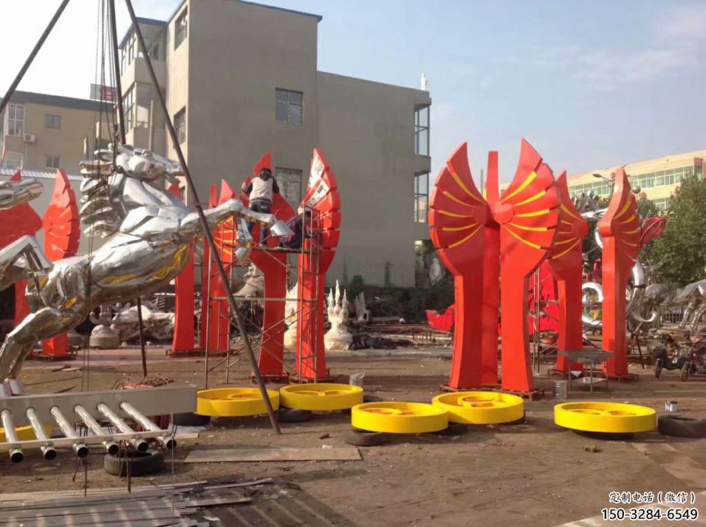 預定奔馬雕塑，城市建筑，公園廣場動物雕塑