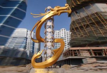 承接仿真龍頭雕塑，鑄銅動物雕塑，房地產售樓處擺件