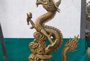 定價龍頭雕塑，鑄銅動物雕塑，房地產售樓處擺件