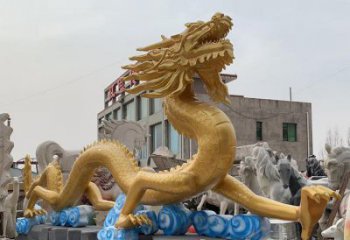 提供龍頭雕塑廠家，鑄銅動物雕塑，房地產售樓處擺件