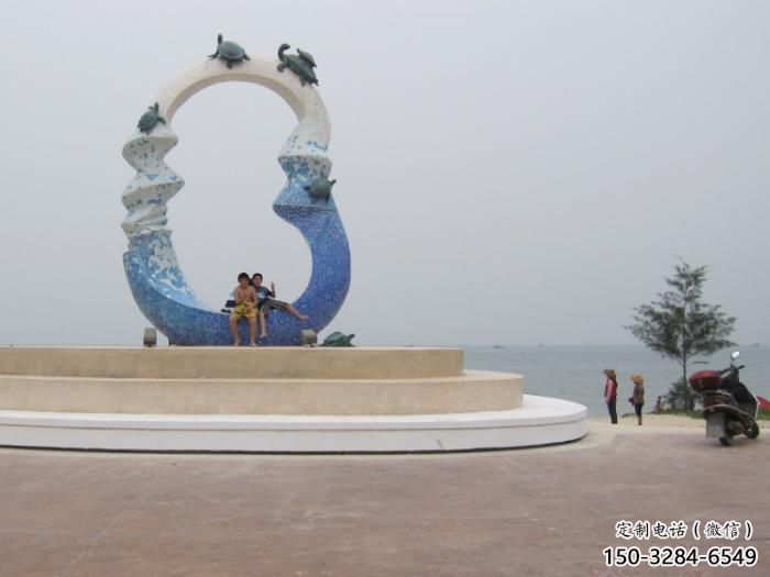 大型不銹鋼海星雕塑 商業(yè)街廣場雕塑 古銅色擺件