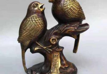 創(chuàng)意鑄銅喜鵲雕塑 步行街店門口雕塑 動(dòng)物小品