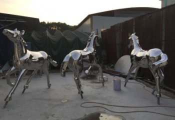 城市戰(zhàn)馬雕塑，音樂擺件，噴砂工藝