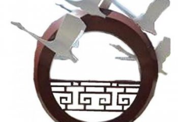 園林大雁雕塑 城市廣場雕塑 步行街?jǐn)[件