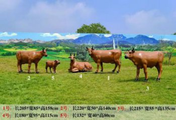 大型黃牛雕塑 步行街宣傳雕塑 仿真擺件