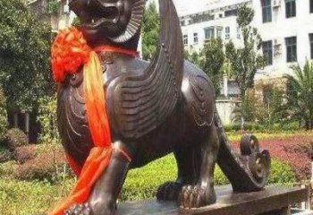 酒店白虎雕塑，鍍金歐式雕塑，仿古擺件