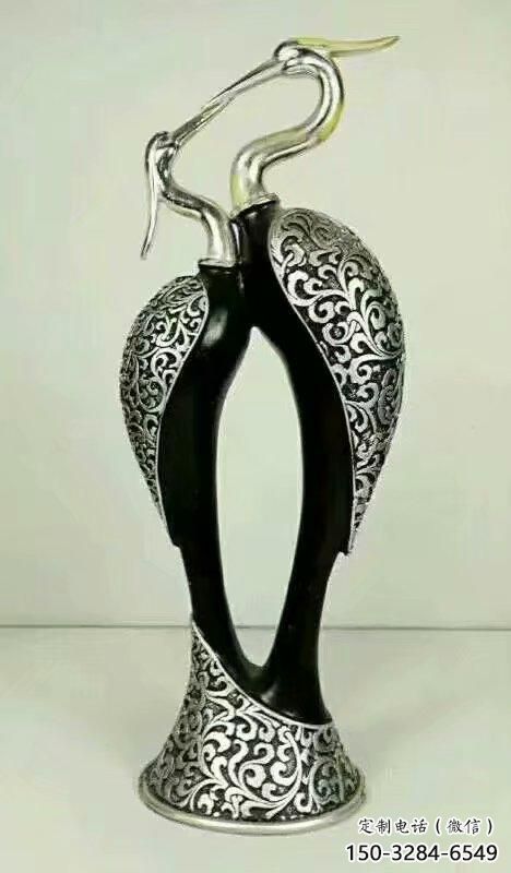 房地產(chǎn)白鷺雕塑，仿古動(dòng)漫雕塑，噴砂制造