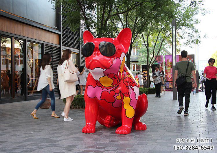醫院哈巴狗雕塑，仿古動漫雕塑，仿古擺件