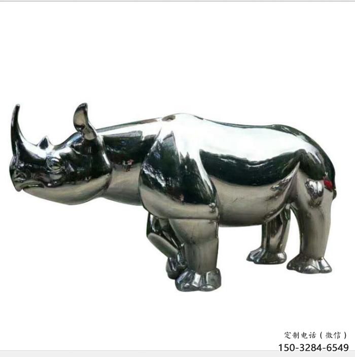 房地產犀牛雕塑，仿古動漫雕塑，噴砂制造