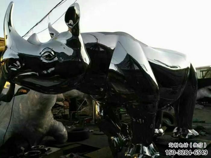 醫(yī)院犀牛雕塑，仿古動(dòng)漫雕塑，仿古擺件