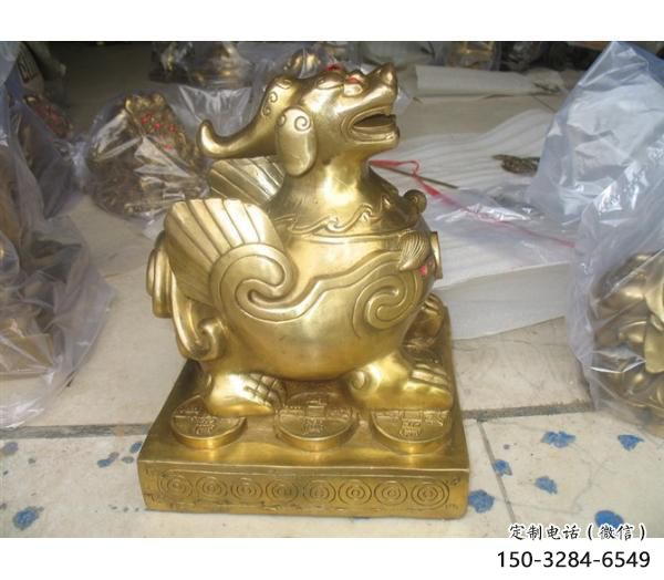 操場貔貅雕塑，鏤空海洋雕塑，噴砂制造