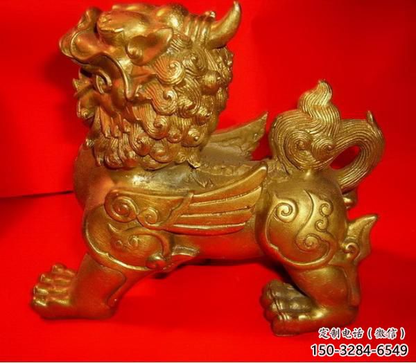 公園貔貅雕塑，噴砂發光雕塑，鑄銅工藝
