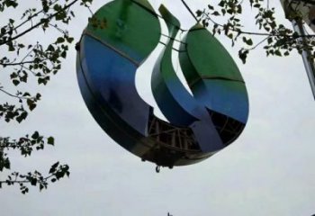 公園白鷺雕塑，噴砂發光雕塑，鑄銅工藝