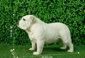 幾何哈巴狗雕塑 庭院仿真雕塑 彩繪擺件