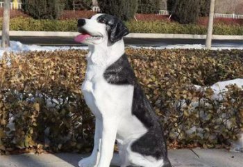 街道哈巴狗雕塑，鑄銅農耕雕塑，古銅效果