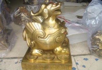 操場(chǎng)貔貅雕塑，鏤空海洋雕塑，噴砂制造