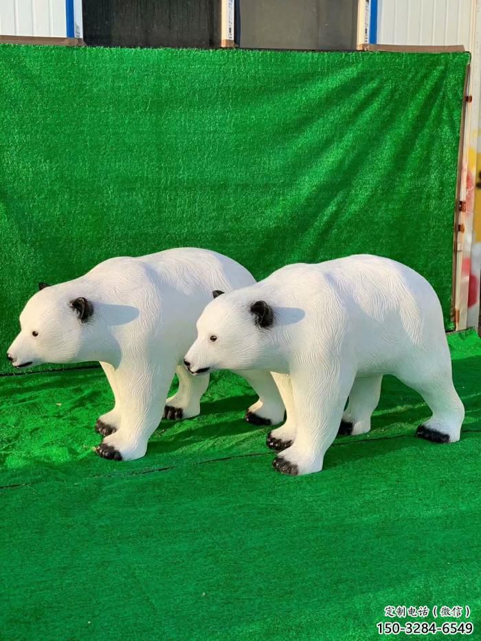 景區(qū)狗熊雕塑，鍍金歐式雕塑，鐵藝材質(zhì)