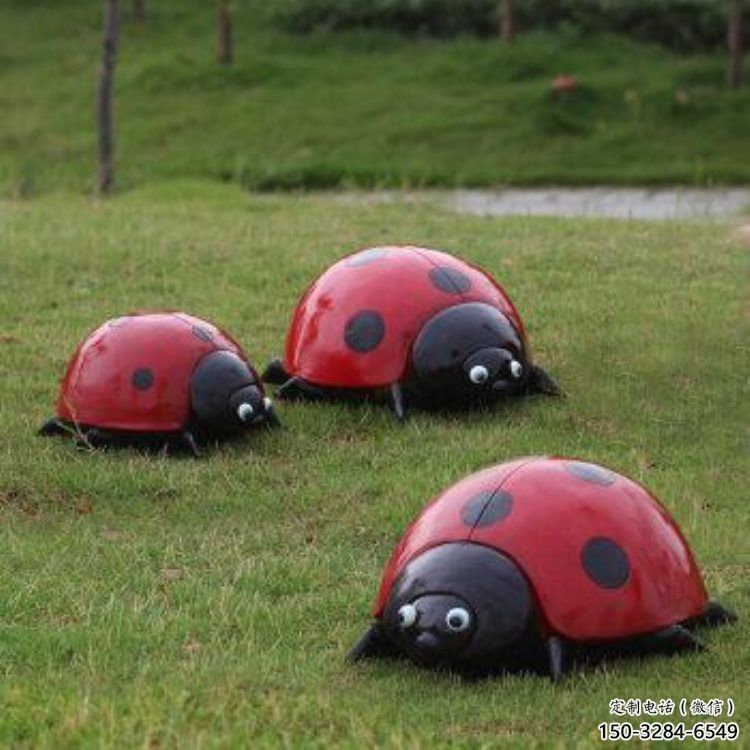 城市蟲子雕塑，網格體育雕塑，古銅效果