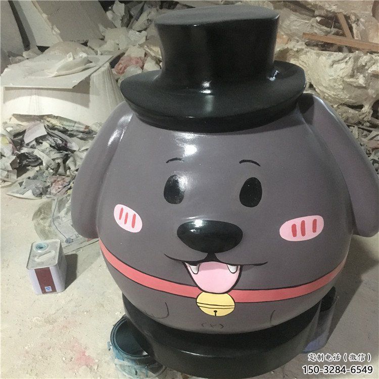 景區龍貓雕塑，鍍金歐式雕塑，鐵藝材質