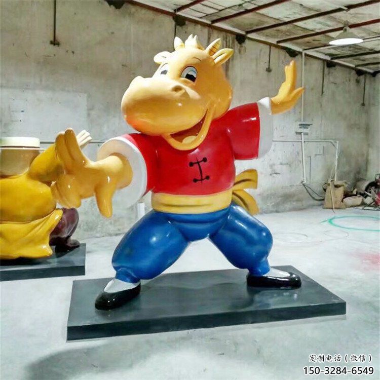 幼兒園龍貓雕塑，鐵藝文化雕塑，鑄造制作