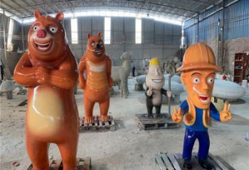 維尼熊雕塑，仿古動(dòng)漫雕塑，仿古擺件