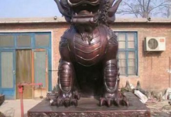 海洋館麒麟雕塑，鍍銅海洋雕塑，鍍銅工藝