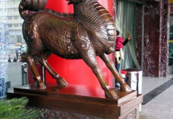 農村麒麟雕塑，鏤空海洋雕塑，抽象效果