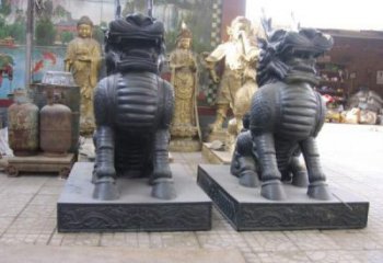 麒麟雕塑，仿古動漫雕塑，仿古擺件