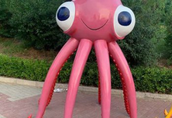 售樓部烏賊雕塑，噴砂發光雕塑，彩繪題材